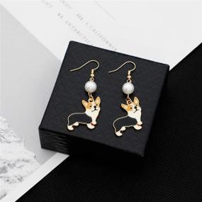 img 2 attached to Corgi Earrings Lover Gift Girls