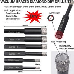 img 3 attached to SHDIATOOL Diamond Drill Bits Pack