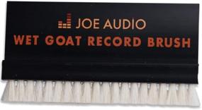 img 4 attached to Premium Wet-Goat Natural Fine Goat Hair LP Vinyl Record Cleaner | Anti-Static Brush with Storage Case - Black