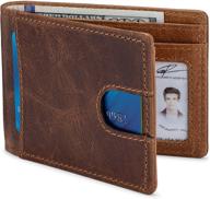 👝 nkpt premium grain leather wallet: high-quality men's accessories for wallets, card cases, and money organizers logo