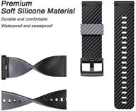🌚 notocity suunto 7/suunto 9 soft silicone band - replacement wristband for men and women sports watch strap (black-gray) logo