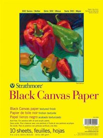 img 3 attached to 🎨 Strathmore (310-209) STR-310-209 Black Canvas Pad, 9x12 - 10 Sheets, Quality Art Supplies