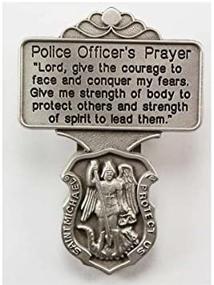 img 3 attached to 🛡️ St. Michael Police Officer Prayer Visor Clip: Faithful Protection for Law Enforcement