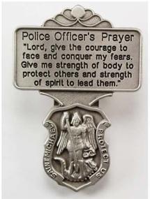 img 4 attached to 🛡️ St. Michael Police Officer Prayer Visor Clip: Faithful Protection for Law Enforcement