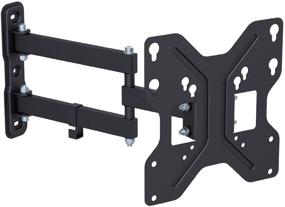 img 4 attached to 📺 Husky Mount Full Motion TV Wall Mount Bracket: Heavy Duty Articulating Tilt & Swivel for 32" Flat Screens and LED LCD with Max VESA 200X200.8 x8,8x6,8x4 or 4x4. Corner Friendly - Max 66Lbs.