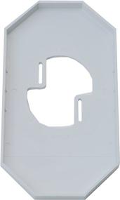 img 1 attached to MEGA White Wall Plates by Arlington Industries - Model 8100LP-1, 8100LP