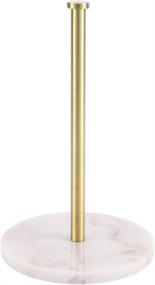 img 4 attached to 🧻 KES Gold Paper Towel Holder - Kitchen Standing Roll Holder with Marble Base, Brushed Brass Finish for Standard or Jumbo-Sized Rolls (Model: KPH100-BZ)