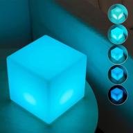 chakev led cube lights: rechargeable tesseract cube lamp for kids night light, dimmable rgb mood light with remote control - ideal christmas gifts & home decor in 16 colors логотип