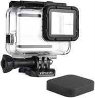 🏊 waterproof housing case for gopro hero 7/6/5 black hero (2018), 45m underwater diving protective shell case with bracket accessories for go pro hero7 hero6 hero5 black cameras logo