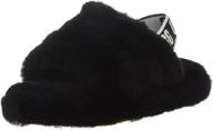 👧 ugg fluff yeah slide slipper - unisex-child logo