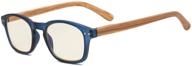 eyekepper bamboo look temples protection anti reflective logo