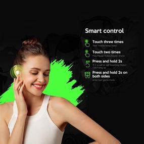 img 1 attached to 🎧 Realfit Gopods E5: Ультралегкие беспроводные наушники с Bluetooth 5.0.