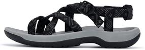 img 2 attached to 👟 Viakix Walking Sandals for Women: The Perfect Combination of Comfort and Support for Outdoor Activities, Hiking, Water Sports, and More!