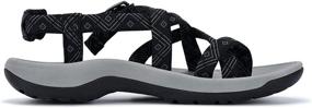 img 3 attached to 👟 Viakix Walking Sandals for Women: The Perfect Combination of Comfort and Support for Outdoor Activities, Hiking, Water Sports, and More!