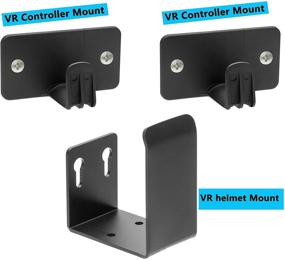img 2 attached to Enhanced Wall Mount Stand and Organizer for Oculus Quest 2, Oculus Rift S, Valve Index, Oculus Quest 1 Gen, and HTC Vive Pro