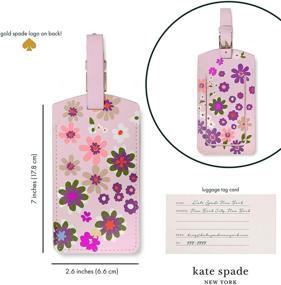 img 1 attached to Enhance Your Travel Experience with Kate Spade New York Suitcase Accessories: Luggage Tags & Handle Wraps