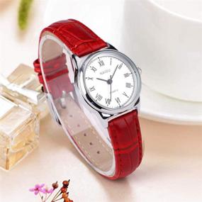 img 2 attached to Womens Leather Strap Watch Girlfriend