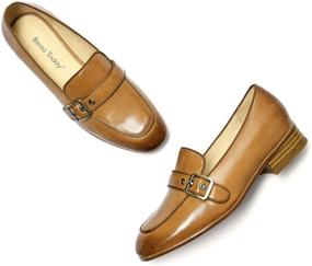 img 1 attached to 👠 Stylish Tassel Women's Leather Loafers: Optimal SEO-Optimized Footwear