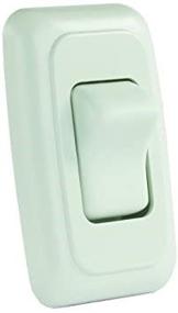 img 2 attached to ⚙️ JR Products 12005 White Single SPST On-Off Switch: Enhanced Bezel Design for Easy Operation