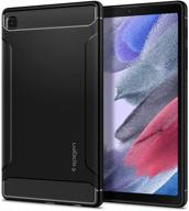 📱 spigen rugged armor galaxy tab a7 lite 8.7 inch case (2021) - sleek & protective black design logo