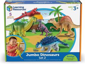 img 1 attached to Discover the Exciting World of Dinosaurs with Learning Resources Jumbo Dinosaurs Expanded!