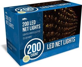 img 4 attached to 🎄 Joiedomi 200 LED Warm White Christmas Net Lights: Perfect for Indoor & Outdoor Decorations, Events, Tree & Bush Décor, Christmas Eve Ambiance