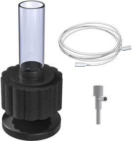 img 4 attached to Optimized Pawfly Nano Bio Sponge Filter Kit for Quiet Fry Betta Shrimp Foam Filtration in Small Fish Tanks up to 3 Gallon Size, including Airline Tubing