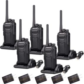 img 4 attached to 📻 Retevis RT27 Walkie Talkies: Rechargeable, Heavy-Duty Two-Way Radios for Adults - 5 Pack"