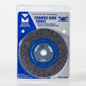 img 2 attached to 🔧 Mercer Industries 183010 Crimped Wire Wheel for Bench/Pedestal Grinders, 6x3/4x2 (1/2 and 5/8-inch)