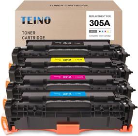 img 4 attached to 🖨️ TEINO HP 305A 305X Toner Cartridge Replacement with CE410X CE410A - Compatible with Laserjet Pro 300 Color MFP M375nw & Pro 400 Color MFP M475dw M451dn M475dn (Black Cyan Magenta Yellow, 4-Pack)