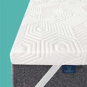 img 4 attached to 🛏️ Lincelli 3 Inch Memory Foam Mattress Topper Queen: High Density Supportive Pad for Firm Mattress