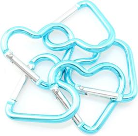 img 1 attached to Lind Kitchen Heart Shaped Aluminum Keychain Storage & Organization