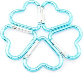 img 4 attached to Lind Kitchen Heart Shaped Aluminum Keychain Storage & Organization