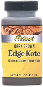 img 2 attached to 🎨 Fiebing’s Edge Kote - 4 Oz. Dark Brown Color Coating for Leather Edges