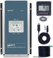 🔆 epever mppt solar charge controller 80a: 12v/24v/36v/48v auto, max 200v, 6000w input power - sealed/gel/flooded (tracer 8420an) logo