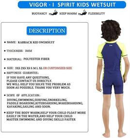 img 3 attached to 🏊 Boys' Karrack Guard Swim Short Sleeve Swimsuit in Swimwear