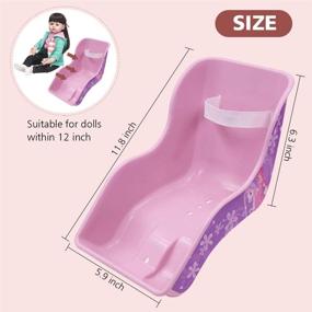 img 2 attached to ANZOME Dolly Doll Bike Seat with DIY Decals for American Girl, Standard Sized Dolls & Stuffed Animals - Pegasus Compatible