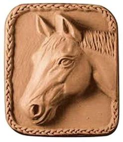 img 1 attached to 🐴 Cybrtrayd Clear Horse Head Milky Way Soap Mold, 3.25" x 2.75" x 1.5