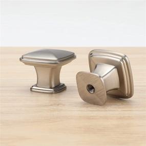 img 1 attached to 🔘 Homdiy LS8791SNB Brushed Nickel Kitchen Cabinet Drawer Knobs - Pack of 30 Brushed Nickel Cabinet Door Knobs