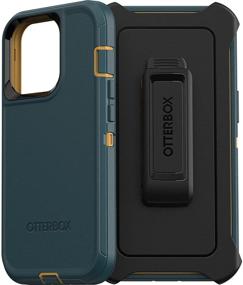 img 4 attached to Чехол OtterBox Defender Series SCREENLESS Edition для iPhone 13 Pro (ТОЛЬКО) - Охотничий зеленый