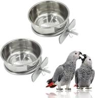 🦜 2-pack vardo quick lock cage feeder: food grade bowl for small animals and birds logo
