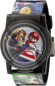 img 4 attached to NMK3403 Nintendo Kids' Multi-Color Digital Display Analog Quartz Watch