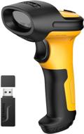 📟 inateck wireless barcode scanner with 2.4 ghz adapter, 2600mah battery, 60m range, automatic scanning - p6 logo