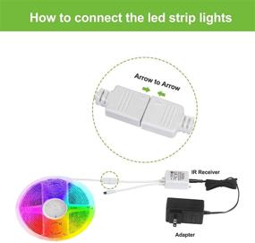 img 1 attached to 🌈 DUNZHITECH 1-Port 44 Keys RGB IR Remote Control for LED Strip Lights DC12V-24V