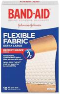 🩹 band-aid flexible fabric bandages, extra large - value pack of 60 логотип