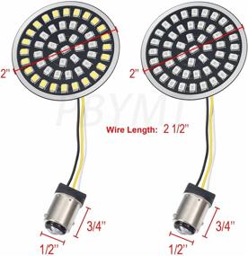 img 3 attached to 🚦 PBYMT Светодиодная лампа SMD Smoke Lens Cover Turn Signal Light Kit для Harley Dyna Softail Touring Street Glide Road King (1997-2021) - Совместима с передними и задними фаркопами