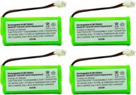 🔋 high-capacity 4-pack rechargeable batteries for bt1018 / bt1022 / bt1011 / bt183348 / bt18432 / bt283348 / bt800 / bt6010 / bt84342 / by0736 / cbd8006 logo