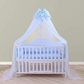 img 1 attached to 🦋 Butterfly Blue Baby Toddler Bed Crib Dome Canopy Netting - Baby Netting for Enhanced SEO