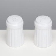 simsbury salt and pepper shaker set, white - enhance your kitchen décor logo