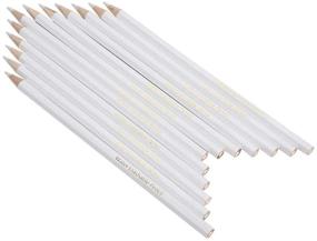 img 4 attached to Pack of 12 Tailors Chalk Pencils, White Water Soluble Sewing Marking Pencils for Dressmakers - Practical Wipe off/Wash out Tool for Sewing DIY Crafts and Marker Pencil